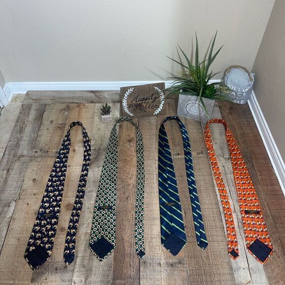 Bundle brooks brothers makers all silk ties assorted - Picture 2 of 10
